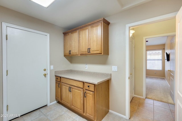 kitchen featuring light tile patterned floors