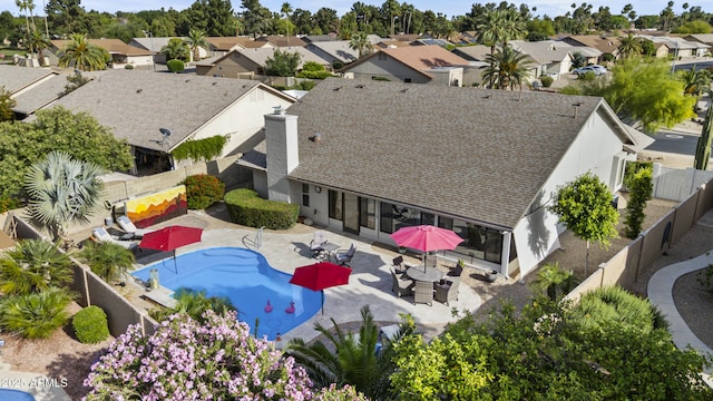 bird's eye view featuring a residential view