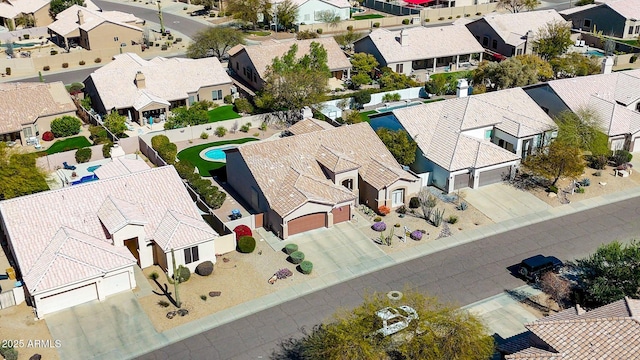 drone / aerial view featuring a residential view