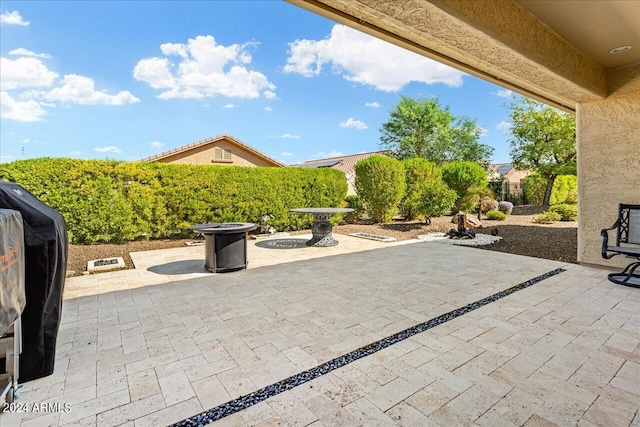 view of patio / terrace with grilling area