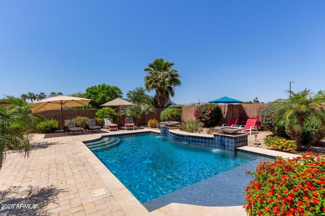 16280 W Durango St, Goodyear, AZ 85338 - view of swimming pool with a patio and a fenced backyard