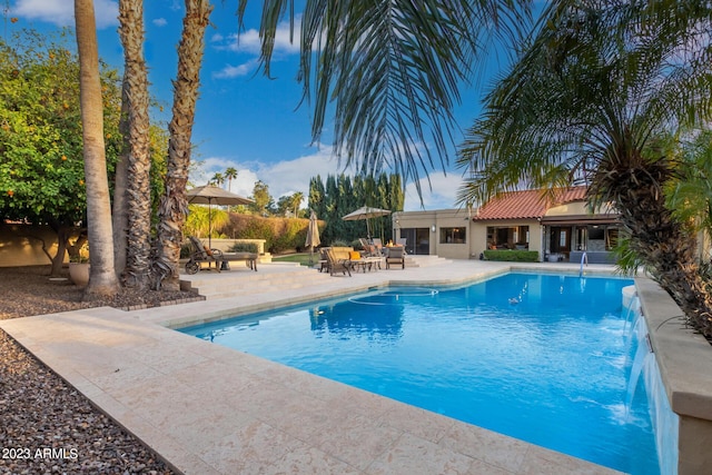 10658 E Cinnabar Ave, Scottsdale, AZ 85258 - view of pool featuring a patio area and a fenced in pool