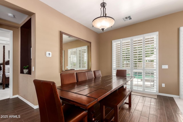 3441 S Halsted Pl, Chandler, AZ 85286 - dining room featuring wood tiled floors and baseboards