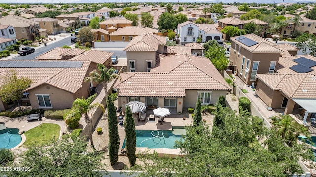 3441 S Halsted Pl, Chandler, AZ 85286 - aerial perspective of suburban area with a pool area