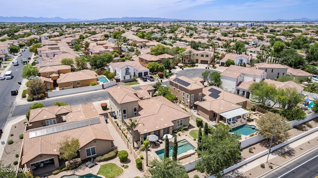 3441 S Halsted Pl, Chandler, AZ 85286 - aerial view of residential area with a pool area and mountains