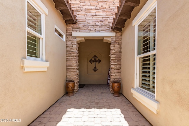3441 S Halsted Pl, Chandler, AZ 85286 - view of exterior entry with stone siding and stucco siding