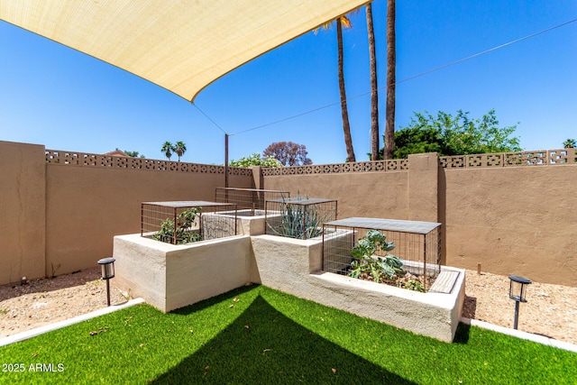 exterior space with fence