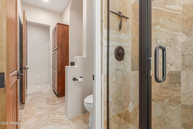 3730 E Cloud Rd, Cave Creek, AZ 85331 - full bathroom featuring toilet and a shower stall