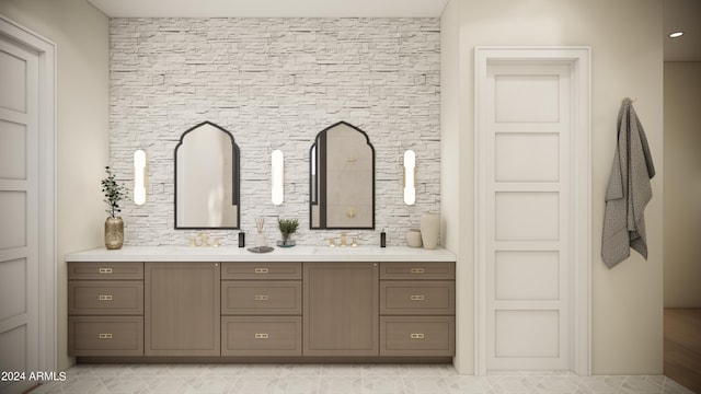 bathroom with vanity