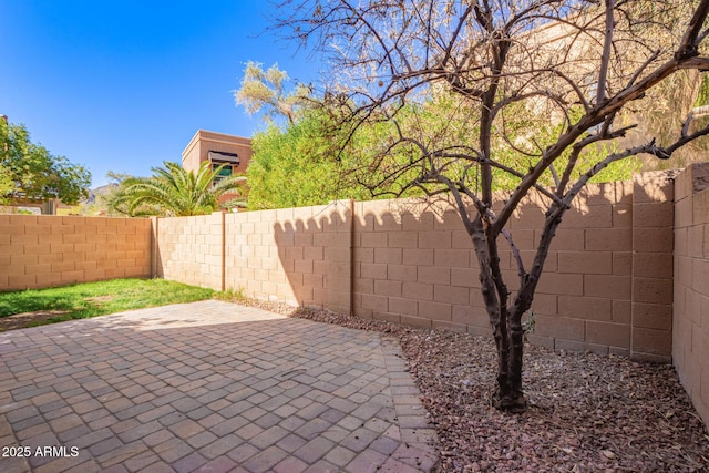 view of patio / terrace featuring a fenced backyard