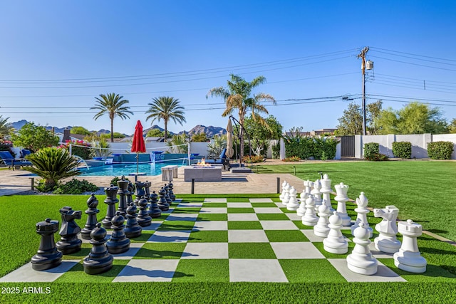 5404 N 41st St, Phoenix, AZ 85018 - view of property's community with a fire pit, a patio, and a swimming pool