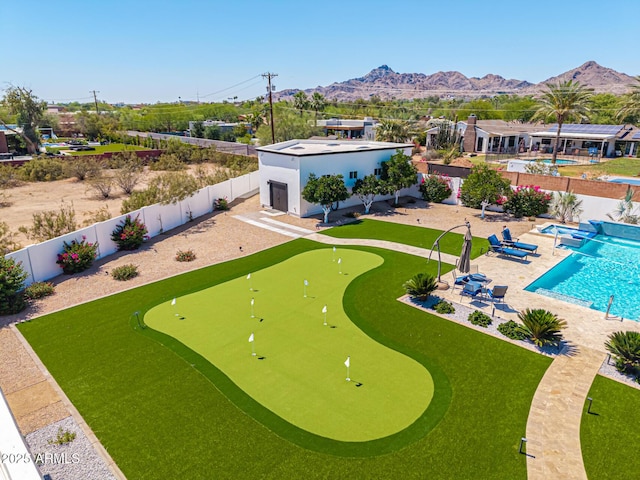 5404 N 41st St, Phoenix, AZ 85018 - aerial view of a mountain backdrop and a pool