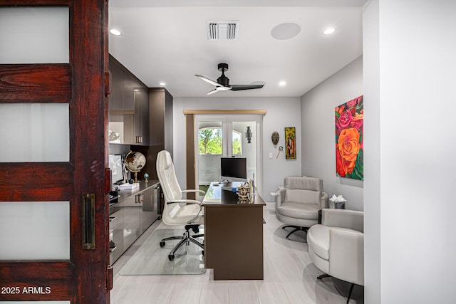 5404 N 41st St, Phoenix, AZ 85018 - office space with ceiling fan and recessed lighting
