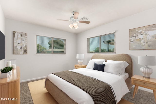 1028 W 5th St, Mesa, AZ 85201 - bedroom featuring carpet flooring, baseboards, and a ceiling fan
