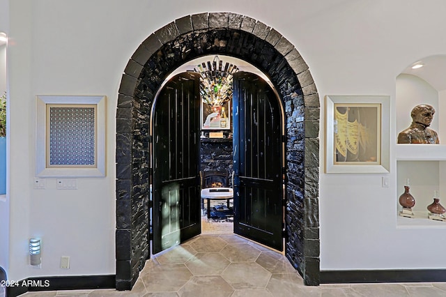 view of foyer entrance