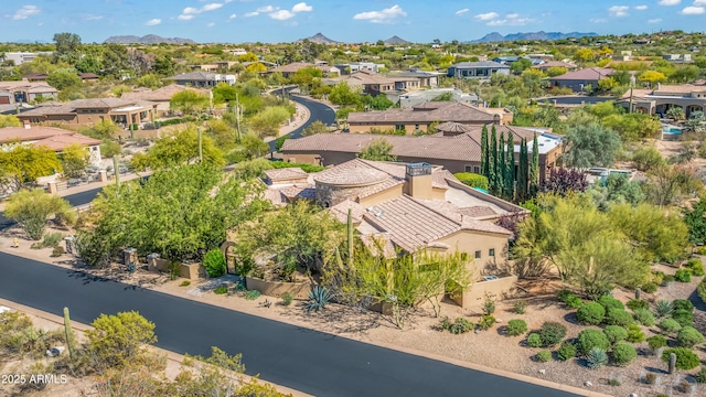 37334 N Winding Wash Trl, Carefree, AZ 85377 - drone / aerial view featuring a residential view and a mountain view