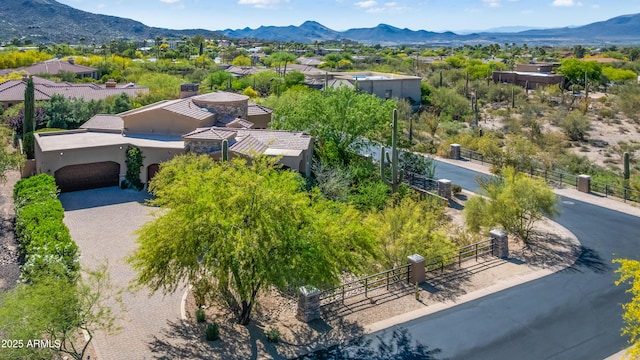 37334 N Winding Wash Trl, Carefree, AZ 85377 - birds eye view of property with a mountain view
