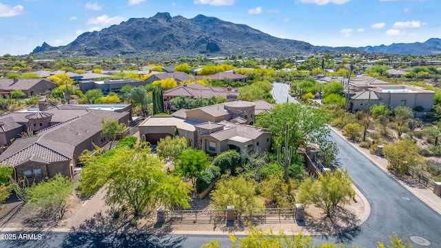 37334 N Winding Wash Trl, Carefree, AZ 85377 - aerial view with a mountain view and a residential view