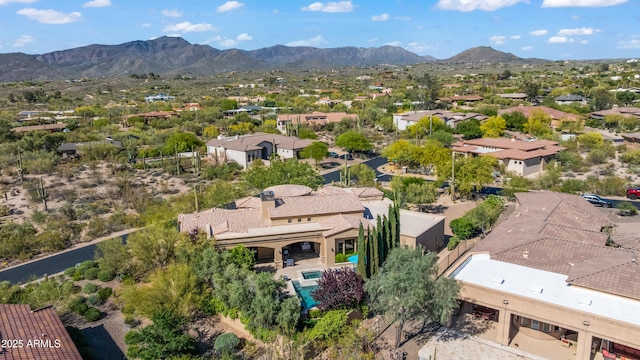 37334 N Winding Wash Trl, Carefree, AZ 85377 - aerial view featuring a residential view and a mountain view