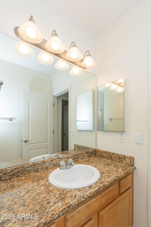 bathroom with vanity