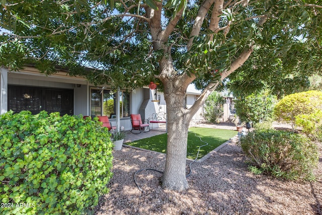 view of front of house with a front yard