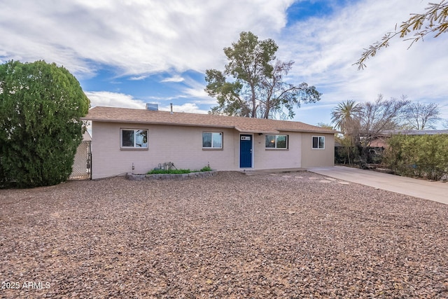 view of ranch-style home