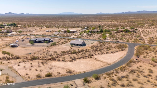 aerial view featuring a mountain view