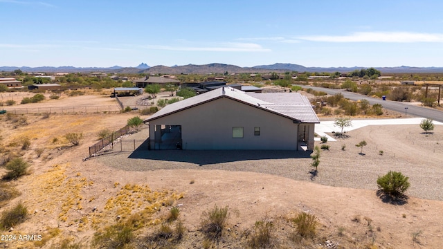 aerial view featuring a mountain view