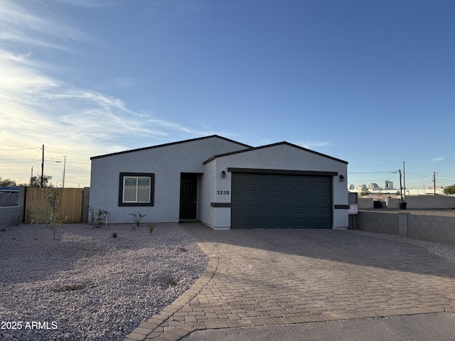 view of front of house featuring a garage