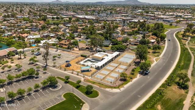 4502 W Continental Dr, Glendale, AZ 85308 - aerial view of property and surrounding area with mountains and nearby suburban area