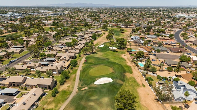 4502 W Continental Dr, Glendale, AZ 85308 - aerial overview of property's location featuring mountains, nearby suburban area, and a local golf course