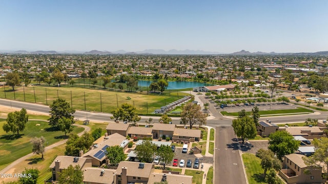 4502 W Continental Dr, Glendale, AZ 85308 - aerial perspective of suburban area with a water and mountain view and a golf course