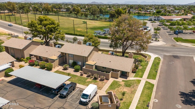 4502 W Continental Dr, Glendale, AZ 85308 - aerial perspective of suburban area with a water and mountain view