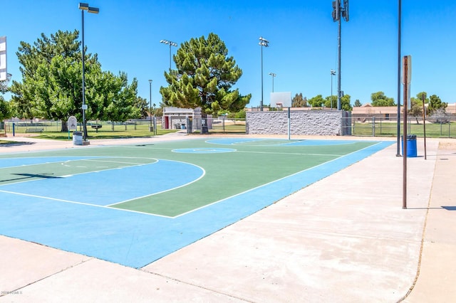 view of basketball court