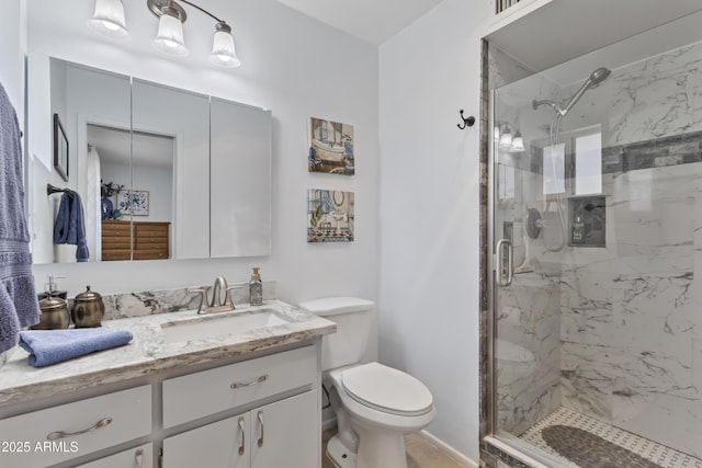 6263 E Duncan St, Mesa, AZ 85205 - full bathroom with vanity and a marble finish shower