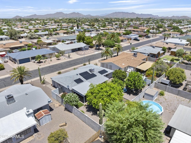 6263 E Duncan St, Mesa, AZ 85205 - aerial view of residential area featuring mountains