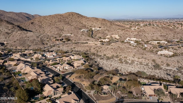 mountain view with a residential view