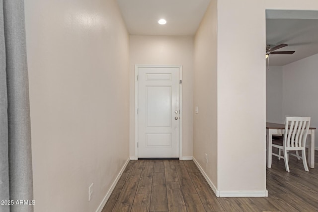 19771 W Woodlands Ave, Buckeye, AZ 85326 - hall with wood finished floors and recessed lighting