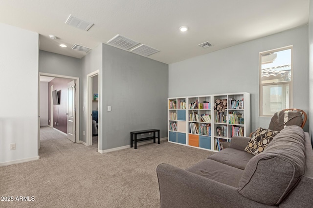 19771 W Woodlands Ave, Buckeye, AZ 85326 - sitting room featuring carpet floors and recessed lighting