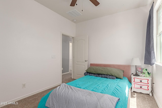 19771 W Woodlands Ave, Buckeye, AZ 85326 - bedroom featuring carpet floors, multiple windows, and a ceiling fan