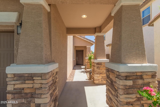19771 W Woodlands Ave, Buckeye, AZ 85326 - entrance to property featuring stucco siding