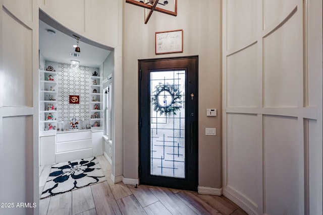 interior space with baseboards