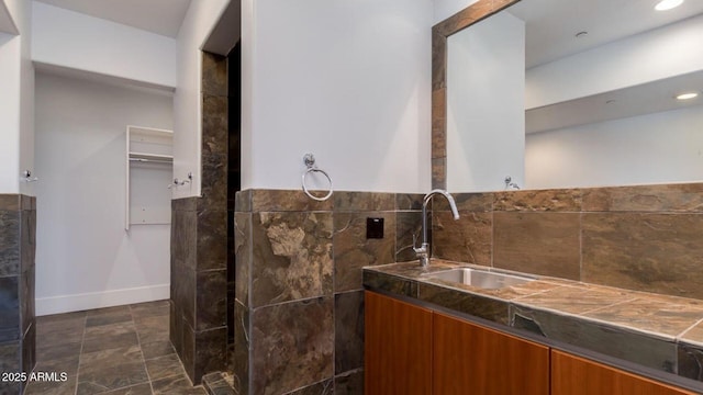 15217 N 15th Dr, Phoenix, AZ 85023 - bathroom with tile walls and vanity