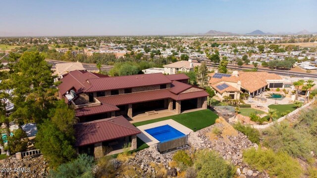 15217 N 15th Dr, Phoenix, AZ 85023 - birds eye view of property with a mountain view and a residential view