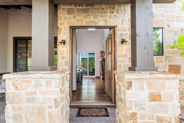 view of exterior entry