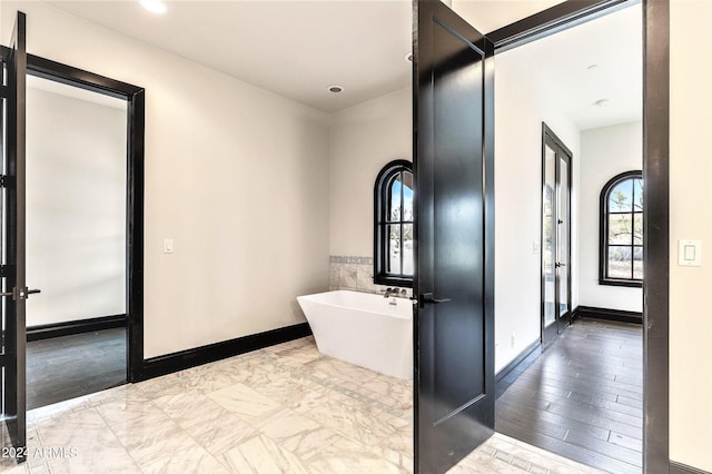 7254 E Sonoran Trl, Scottsdale, AZ 85266 - bathroom featuring a freestanding bath and recessed lighting