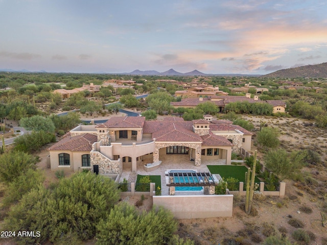 7254 E Sonoran Trl, Scottsdale, AZ 85266 - view of subject property featuring a mountainous background and a pool area