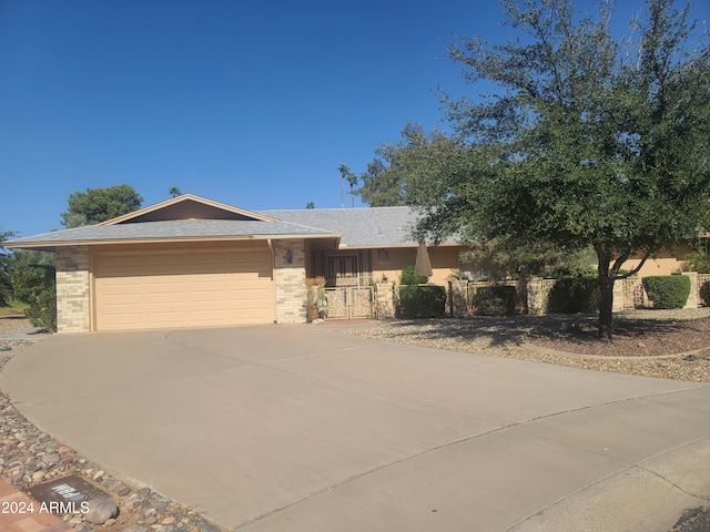 view of front of house featuring a garage