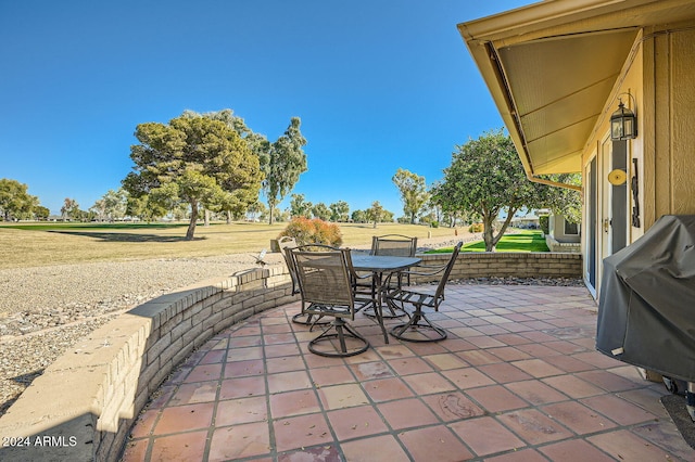 view of patio / terrace with area for grilling