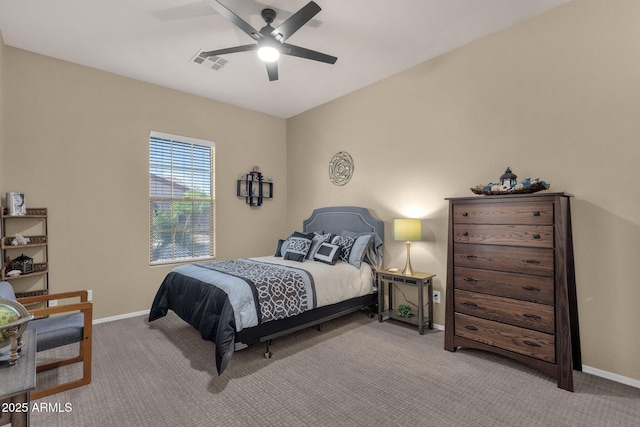 4293 E Sourwood Dr, Gilbert, AZ 85298 - bedroom with carpet flooring, baseboards, and ceiling fan